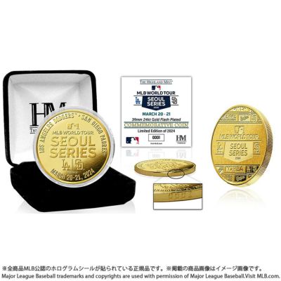 MLB ソウルシリーズ 2024 ドジャース vs パドレス開催記念ゴールドコイン oh24gd