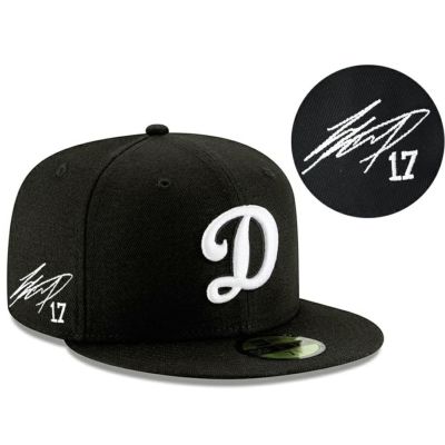 MLB 大谷翔平 ドジャース キャップ Basic 59FIFTY ホワイト サイン刺繍 ニューエラ/New Era ブラック