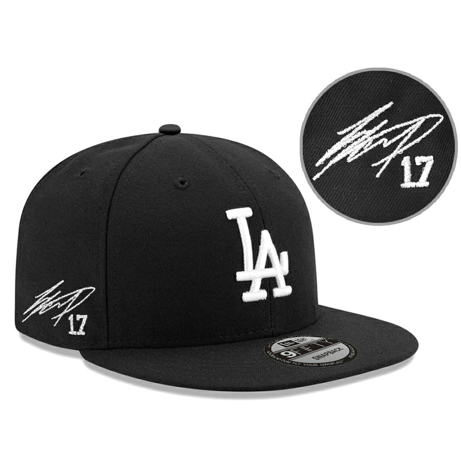 MLB 大谷翔平 ドジャース キャップ サイン刺繍 Basic 9FIFTY Snapback 