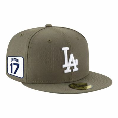 MLB 大谷翔平 ドジャース キャップ ネーム＆ナンバーパッチ 59FIFTY Fitted Hat ニューエラ/New Era オリーブ