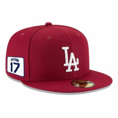 MLB 大谷翔平 ドジャース キャップ ネーム＆ナンバーパッチ 59FIFTY Fitted Hat ニューエラ/New Era カーディナル