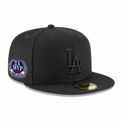 MLB 大谷翔平 ドジャース キャップ 2x MVPパッチ Black on Black 59FIFTY Fitted Hat ニューエラ/New Era ブラック