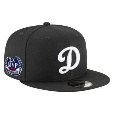 MLB 大谷翔平 ドジャース キャップ 2x MVPパッチ 9FIFTY Snapback Adjustable Hat ニューエラ/New Era ブラック ホワイト