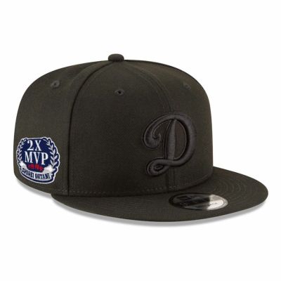 MLB 大谷翔平 ドジャース キャップ 2x MVPパッチ Dロゴ 9FIFTY Snapback Adjustable Hat ニューエラ/New Era ブラック ブラック