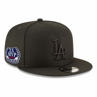 MLB 大谷翔平 ドジャース キャップ 2x MVPパッチ 9FIFTY Snapback Adjustable Hat ニューエラ/New Era ブラック ブラック