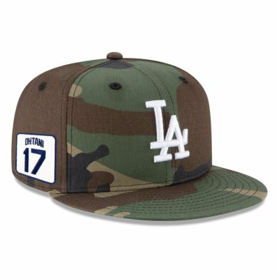 MLB 大谷翔平 ドジャース キャップ ネーム＆ナンバーパッチ 9FIFTY Snapback Adjustable Hat ニューエラ/New Era カモ
