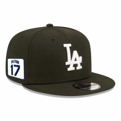 MLB 大谷翔平 ドジャース キャップ ネーム＆ナンバーパッチ 9FIFTY Snapback Adjustable Hat ニューエラ/New Era ブラック ホワイト