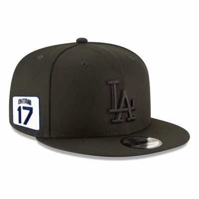 MLB 大谷翔平 ドジャース キャップ ネーム＆ナンバーパッチ 9FIFTY Snapback Adjustable Hat ニューエラ/New Era ブラック ブラック
