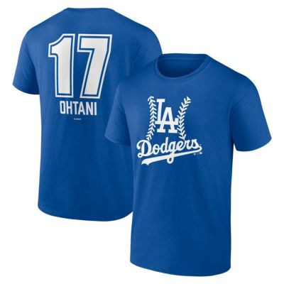 MLB 大谷翔平 ドジャース Tシャツ Fastball Player ネーム＆ナンバー T-Shirt Fanatics Branded ロイヤル
