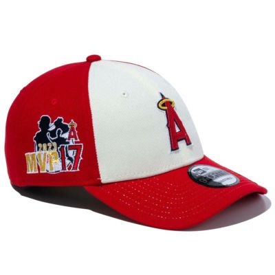 MLB 大谷翔平 エンゼルス キャップ 2023 MVP & HR王 9FORTY  ニューエラ/New Era スカーレット クロムホワイト【nejp】