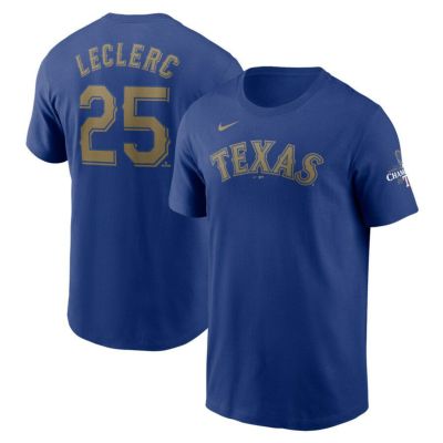 MLB ホセ・レクラク レンジャーズ Tシャツ 2024ゴールドコレクション WS優勝  ネーム＆ナンバー ナイキ/Nike ロイヤル