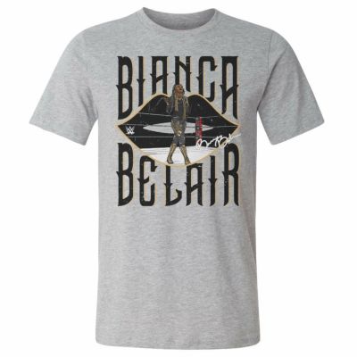WWE ビアンカ・べレアー Tシャツ Lips WHT 500Level ヘザーグレー