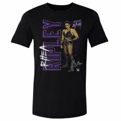 WWE リア・リプリー Tシャツ Vertical WHT 500Level ブラック
