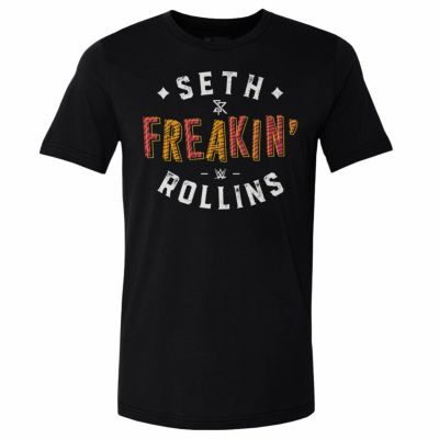 WWE セス・ロリンズ Tシャツ Seth Freakin Rollins Text WHT 500Level ブラック