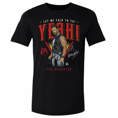 WWE LAナイト Tシャツ The Megastar WHT 500Level ブラック