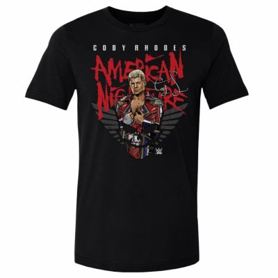 WWE コーディ・ローデス Tシャツ Skull WHT 500Level ブラック