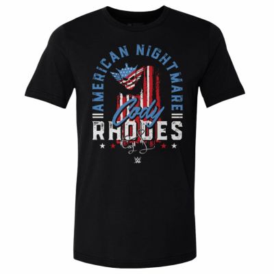 WWE コーディ・ローデス Tシャツ American Nightmare Text WHT 500Level ブラック