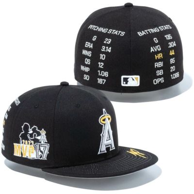 MLB 大谷翔平 エンゼルス キャップ 2023 MVP & HR王 59FIFTY Fitted ニューエラ/New Era ブラック ゴールド【nejp】