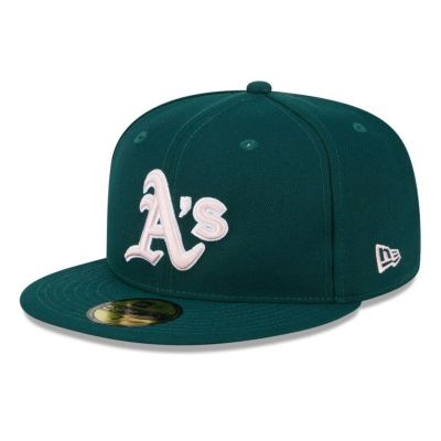 MLB アスレチックス キャップ 2024 母の日 Mother's Day On-Field 59FIFTY Fitted Hat ニューエラ/New Era グリーン