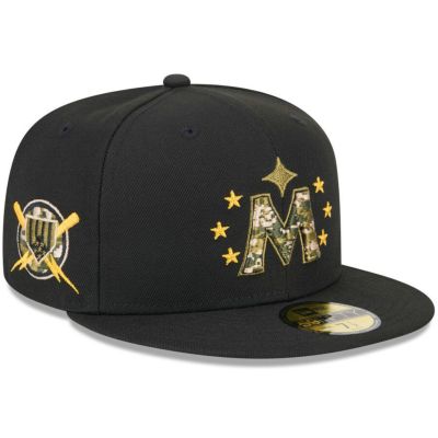 MLB ミネソタ・ツインズ キャップ 2024 アームドフォースデー On-Field 59FIFTY Fitted Hat ニューエラ/New Era ブラック