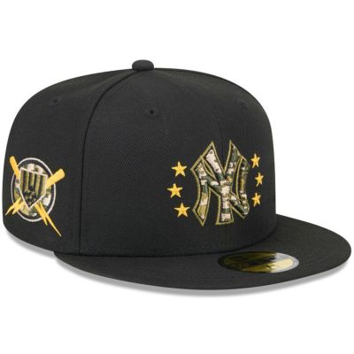 MLB ヤンキース キャップ 2024 アームドフォースデー On-Field 59FIFTY Fitted Hat ニューエラ/New Era ブラック