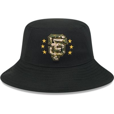 MLB サンフランシスコ・ジャイアンツ キャップ 【海外版】 2024 アームドフォースデー Bucket Hat ニューエラ/New Era ブラック