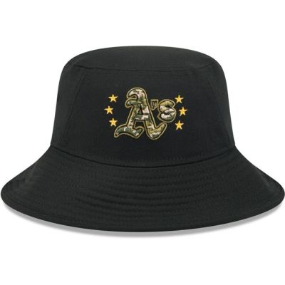 MLB アスレチックス キャップ 【海外版】 2024 アームドフォースデー Bucket Hat ニューエラ/New Era ブラック