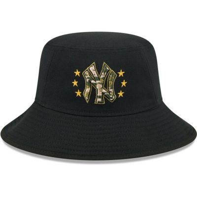 MLB ヤンキース キャップ 【海外版】 2024 アームドフォースデー Bucket Hat ニューエラ/New Era ブラック