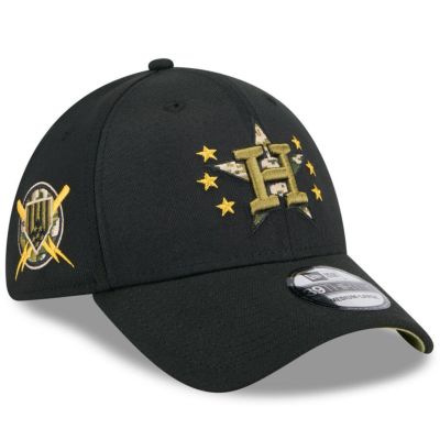 MLB アストロズ キャップ 【海外版】 2024 アームドフォースデー 39THIRTY Flex Hat ニューエラ/New Era ブラック