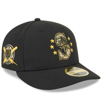 MLB マリナーズ キャップ 【海外版】 2024 アームドフォースデー Low Profile 59FIFTY ニューエラ/New Era ブラック
