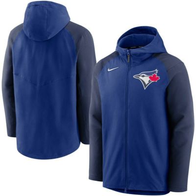 MLB ブルージェイズ パーカー オーセンティックコレクション AC Raglan フルジップ フーディー ナイキ/Nike ロイヤル ネイビー