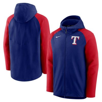 MLB レンジャーズ パーカー オーセンティックコレクション AC Raglan フルジップ フーディー ナイキ/Nike ロイヤル レッド