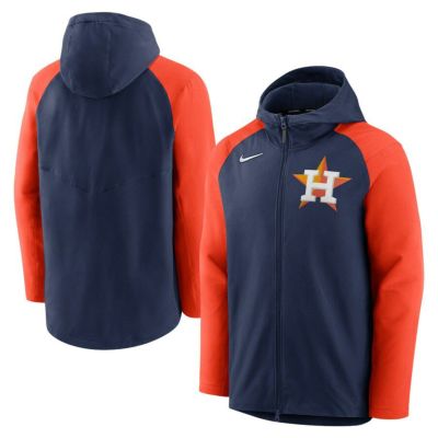 MLB アストロズ パーカー オーセンティックコレクション AC Raglan フルジップ フーディー ナイキ/Nike ネイビー オレンジ