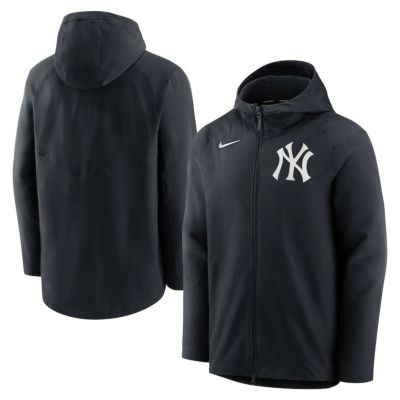 MLB ヤンキース パーカー オーセンティックコレクション AC Raglan フルジップ フーディー ナイキ/Nike ネイビー
