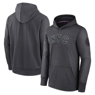 MLB メッツ パーカー 2024 シティーコネクト オーセンティック Practice Performance Pullover Hoodie ナイキ/Nike チャコール