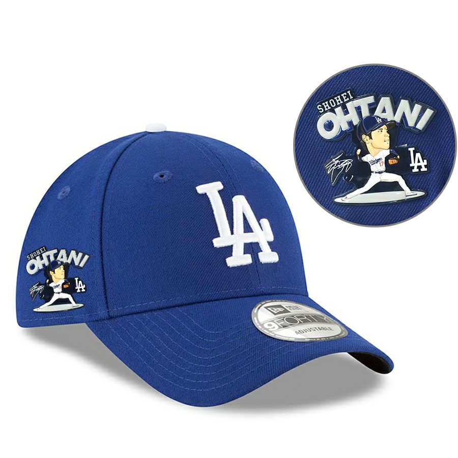 デコピン風のパッチ&大谷選手サイン刺繍デザインのキャップが新入荷 