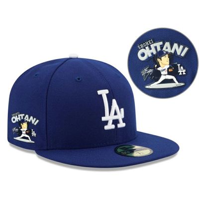 MLB 大谷翔平 ドジャース キャップ 【海外限定】ピッチングパッチ 59FIFTY Fitted Hat ニューエラ/New Era ゲーム ロイヤル