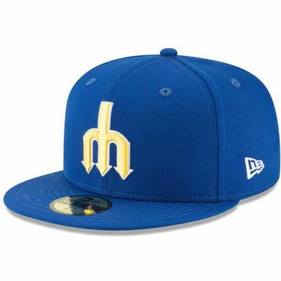 MLB マリナーズ キャップ 2023 シティーコネクト City Connect 59FIFTY Fitted Hat ニューエラ/New Era  ロイヤル ブラック | セレクション | MLB NBA NFL プロ野球グッズ専門店 公式オンラインストア