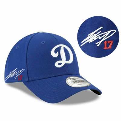 MLB 大谷翔平 ドジャース キャップ サイン刺繍 2024 The League 9FORTY 天ボタン白 ニューエラ/New Era ロイヤル ホワイト