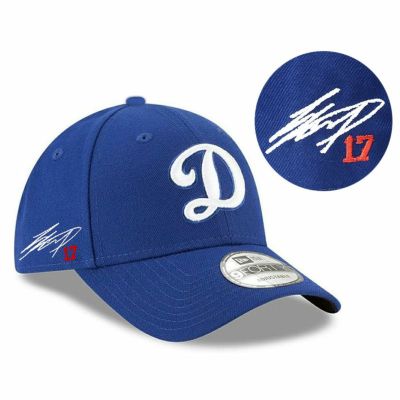 MLB 大谷翔平 ドジャース キャップ サイン刺繍 2024 The League 9FORTY 天ボタン青 ニューエラ/New Era ロイヤル