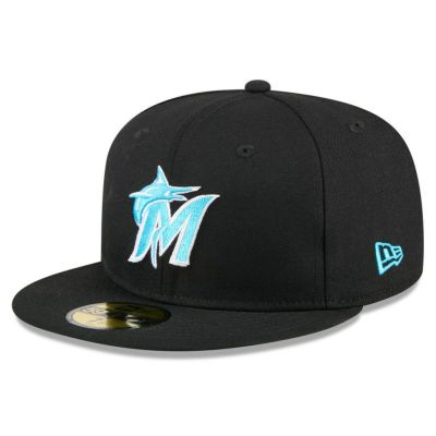 MLB マーリンズ キャップ 【海外版】 2024 Father's Day 父の日 59FIFTY Fitted Hat ニューエラ/New Era ブラック