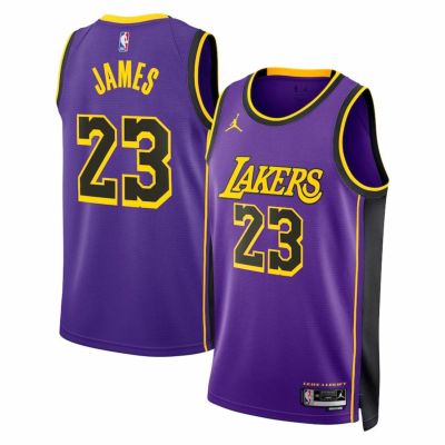 NBA レブロン・ジェームズ レイカーズ ユニフォーム スウィングマンジャージ ステートメントエディション ジョーダン/Jordan パープル