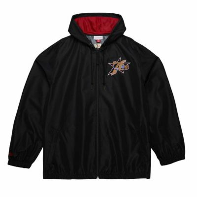 NBA 76ers ジャケット ウィンドブレーカー ビンテージ ロゴ ミッチェル＆ネス/Mitchell & Ness ブラック