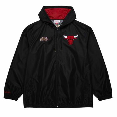 NBA シカゴ・ブルズ ジャケット ウィンドブレーカー ビンテージ ロゴ ミッチェル＆ネス/Mitchell & Ness ブラック