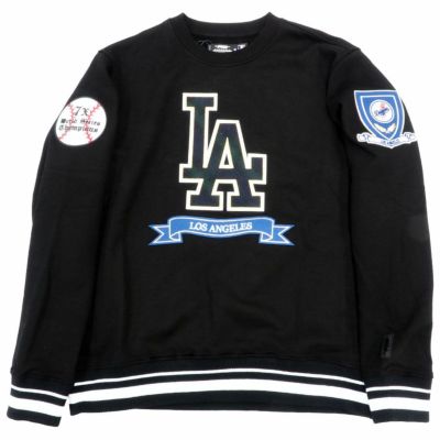 MLB ドジャース パーカー PRO PREP RIB FLC CREWNECK Pro Standard ブラック
