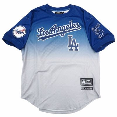 MLB ドジャース Tシャツ TEAM OMBRE MESH TEE Pro Standard ブルー