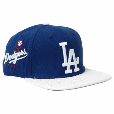 MLB ドジャース キャップ LEATHER VISOR FLATBRIM Pro Standard ドジャーブルー