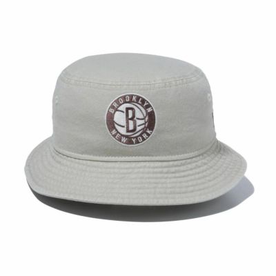 NBA ブルックリン・ネッツ バケットハット Bucket Hat Acid Wash キャップ ニューエラ/New Era ストーン