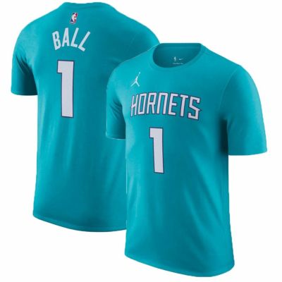 NBA ロンゾ・ボール シャーロット・ホーネッツ Tシャツ 2022/23 ネーム＆ナンバー アイコンエディション ジョーダン/Jordan ティール