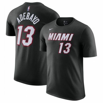 NBA バム・アデバヨ マイアミ・ヒート Tシャツ 2022/23 ネーム＆ナンバー アイコンエディション ナイキ/Nike ブラック